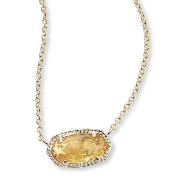 Kendra Scott Jewelry - Kendra Scott Elisa Pendant Necklace in Citrine